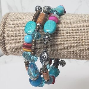 MEMORY WIRE Beaded Bracelet